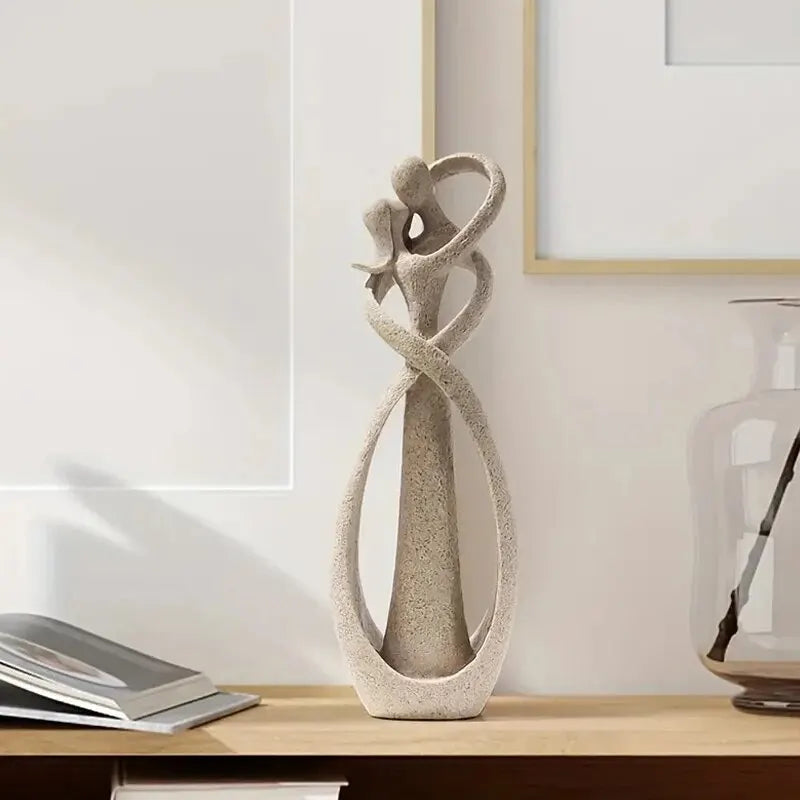 Resin sculpture – Elegant romantic design – Timeless home decor piece – Perfect for living room or bedroom 0