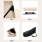 Lightweight Folding Camping Chair with Backrest – Portable Outdoor Folding Chair for Picnics and Beach, 500g