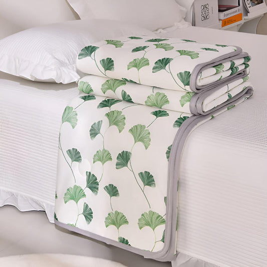 Eco-friendly Ginkgo Leaf Comfort Blanket