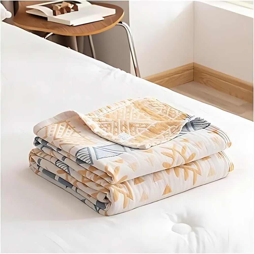 Aztec-Inspired Cotton Throw Blanket
