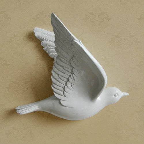 3D wall decor – Resin flying birds – Multi-colored – Elegant home accent for living room or bedroom 13