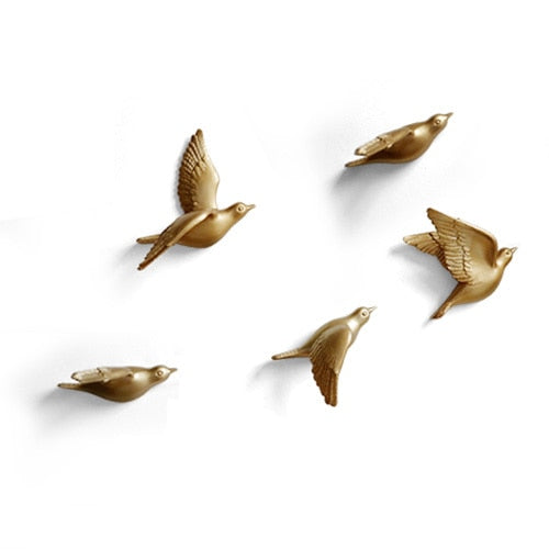 3D wall decor – Resin flying birds – Multi-colored – Elegant home accent for living room or bedroom 2