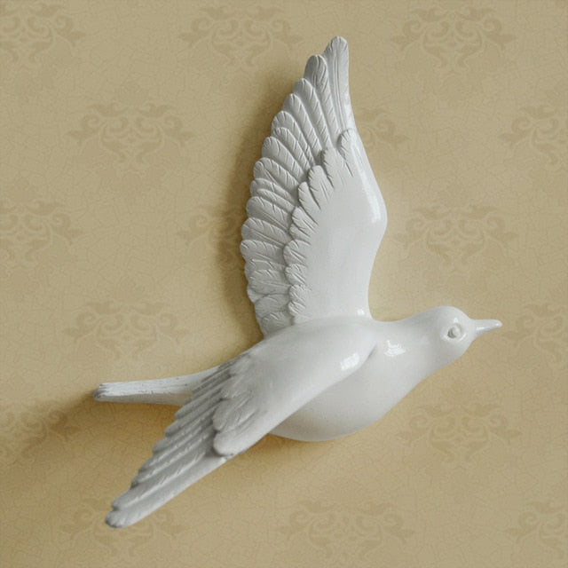 3D wall decor – Resin flying birds – Multi-colored – Elegant home accent for living room or bedroom 4