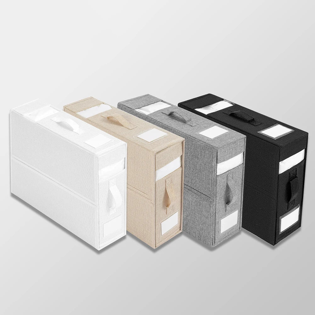 Foldable Bed Sheet Organizer Box with Clear Window