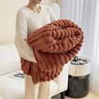 Soft Fleece Throw Blanket – Ultra-Warm Cozy Blanket for Bed & Sofa, Lightweight All-Season Comfort
