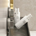 Elegant Gray Floating Shelves Bathroom - Wall-Mount Storage Solution