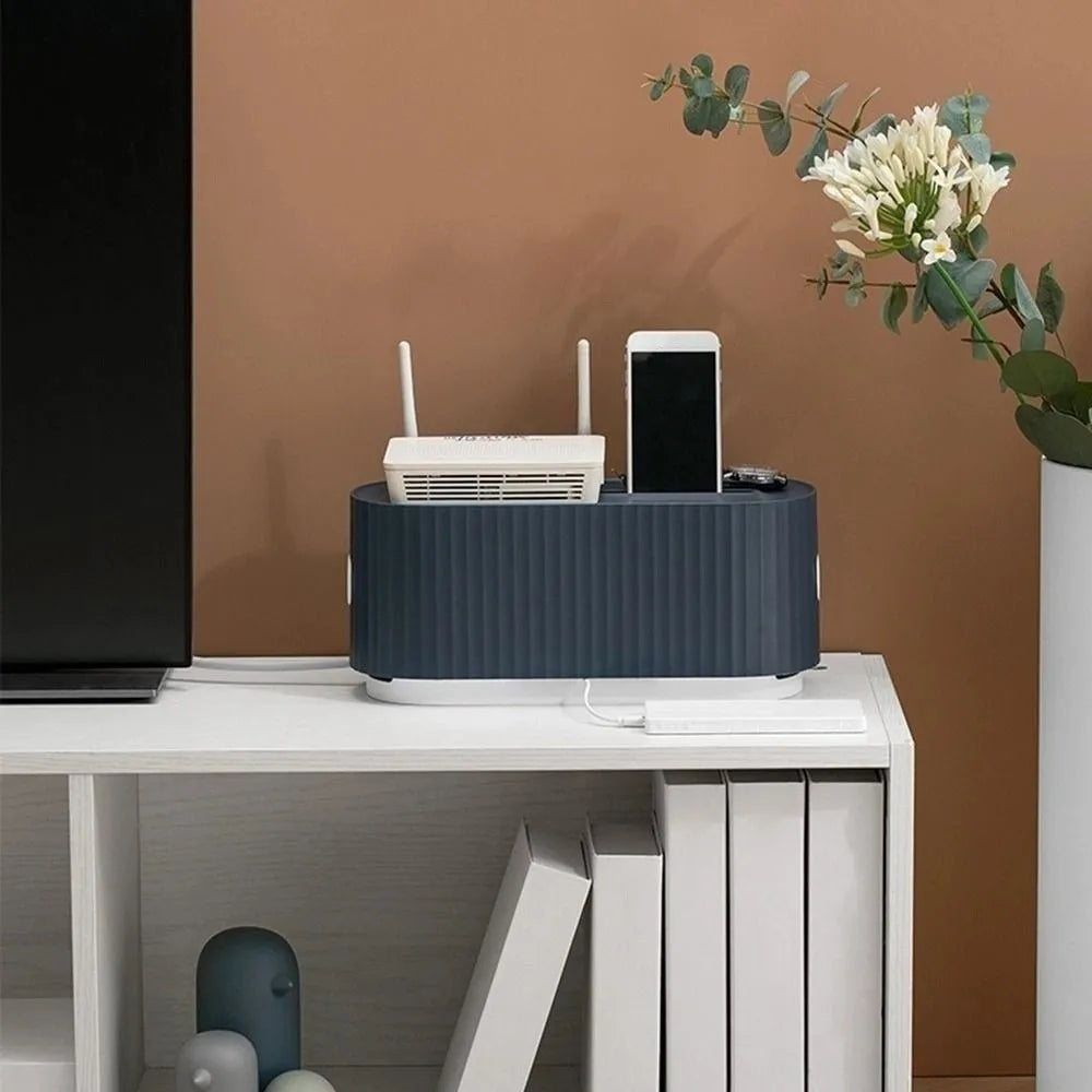 Decorative Cable Storage Box - Stylish Organizer for Home Office