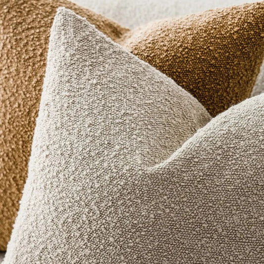 Timeless Bouclé Pillow Cover – Elegance and Comfort for Your Home
