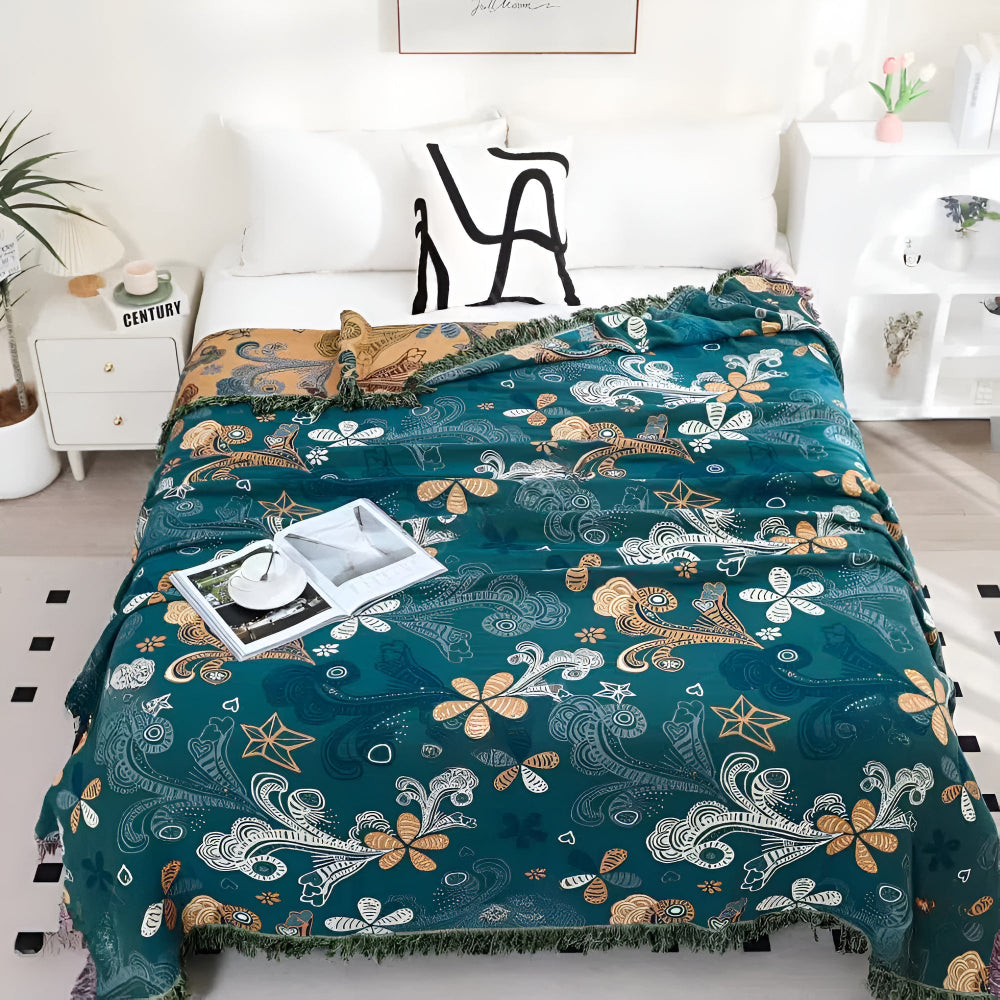 Exotic Floral Home Blanket