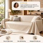 Waterproof Faux Leather Couch Cover - product image