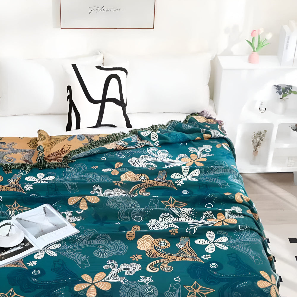 Exotic Floral Home Blanket