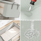 Foldable Storage Bag in Classic Stripe Design for Home Organization