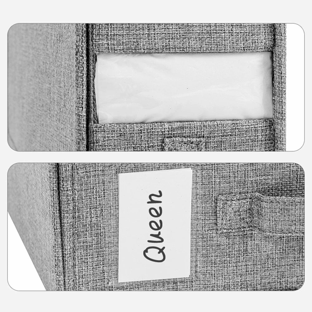 Foldable Bed Sheet Organizer Box with Clear Window