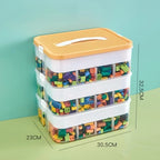 Storage organizer – Durable plastic – Stackable design – Ideal for toys and small items – Modern home or kids' room solution