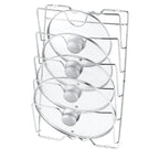 Stainless Steel Kitchen Organizer | Pot Lid Holder with 5-Layer Design Space-Saving Storage Solution for Efficient Kitchen Use