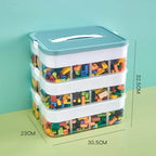 Storage organizer – Durable plastic – Stackable design – Ideal for toys and small items – Modern home or kids' room solution