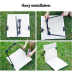 Lightweight Folding Camping Chair with Backrest – Portable Outdoor Folding Chair for Picnics and Beach, 500g