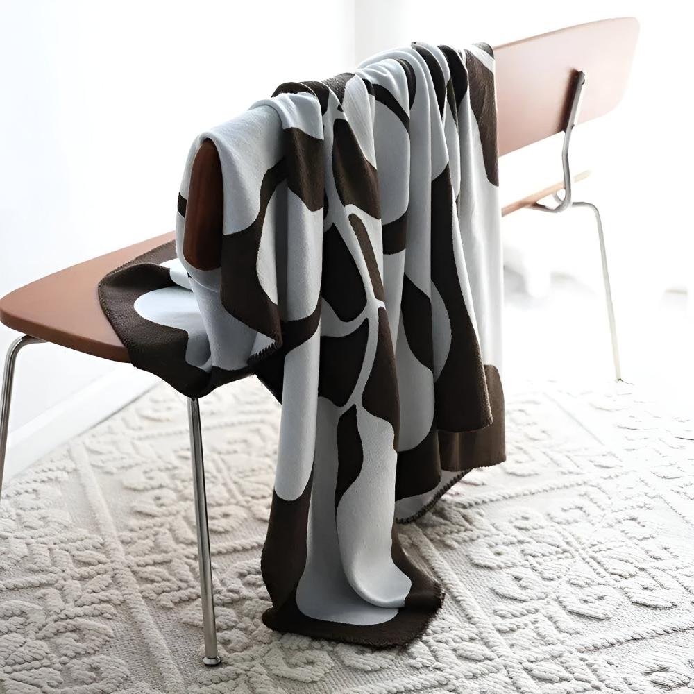 Geometric Design Acrylic Throw Blanket