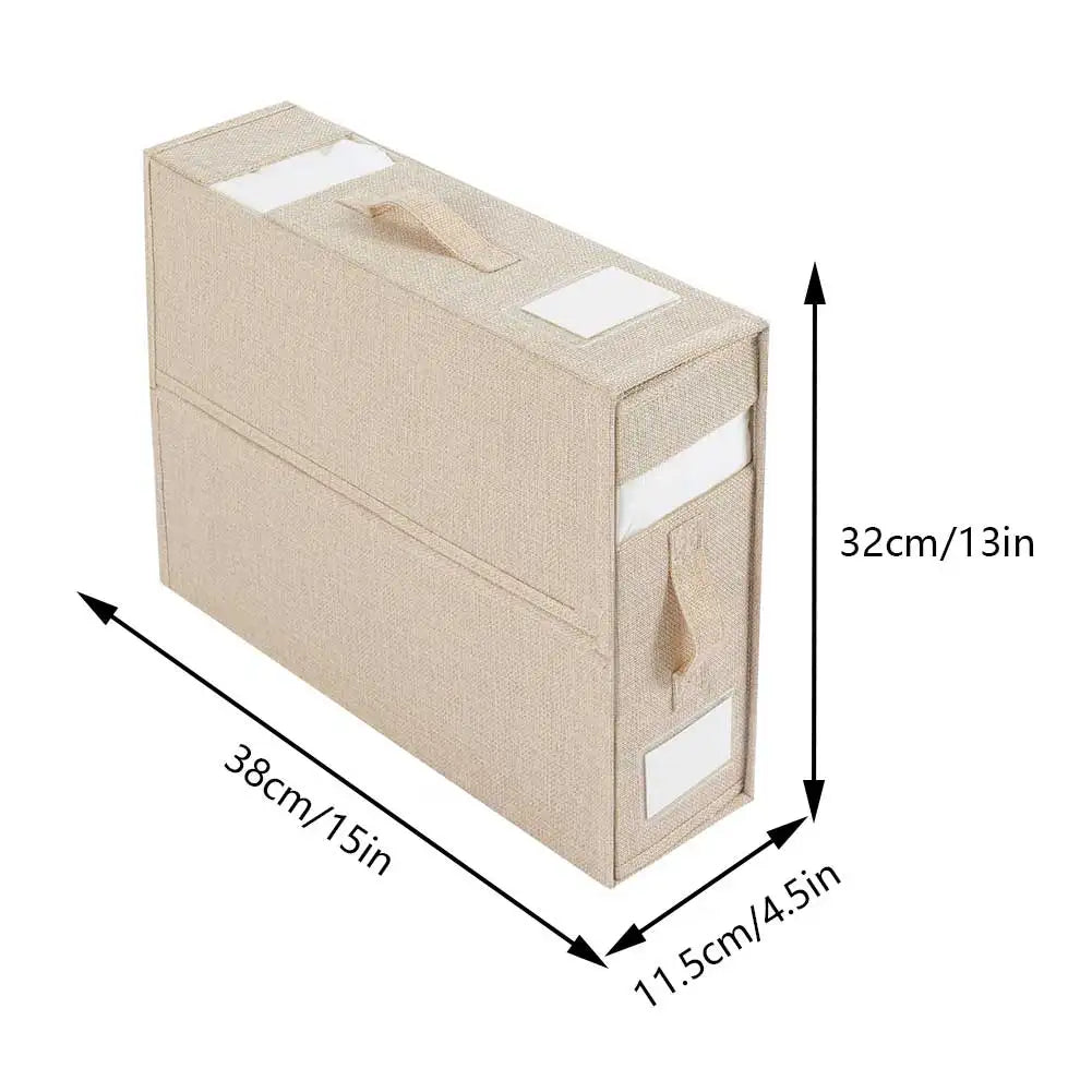 Foldable Bed Sheet Organizer Box with Clear Window