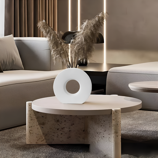 Minimalist Ceramic Vase in Nordic Style
