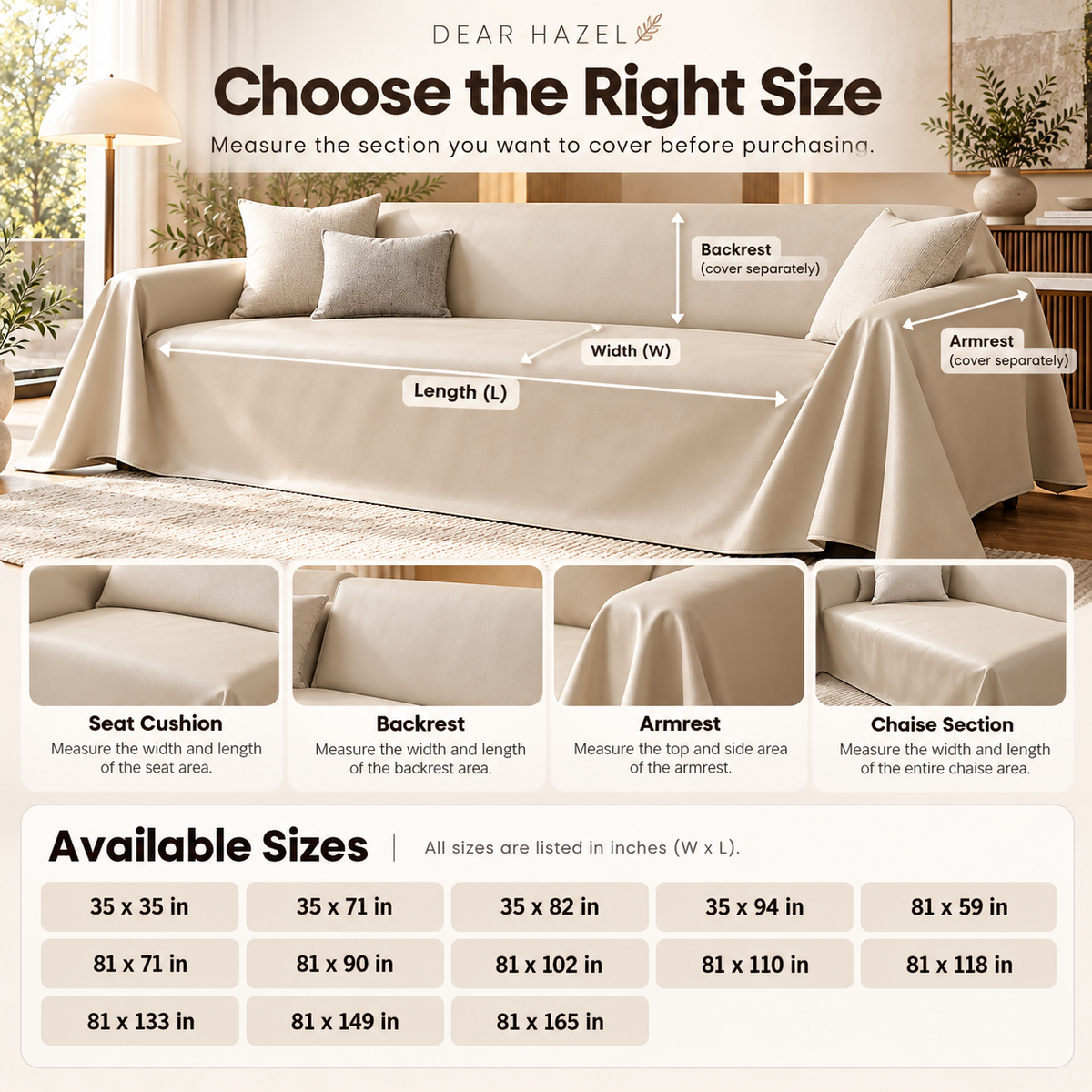 Waterproof Faux Leather Couch Cover - product image