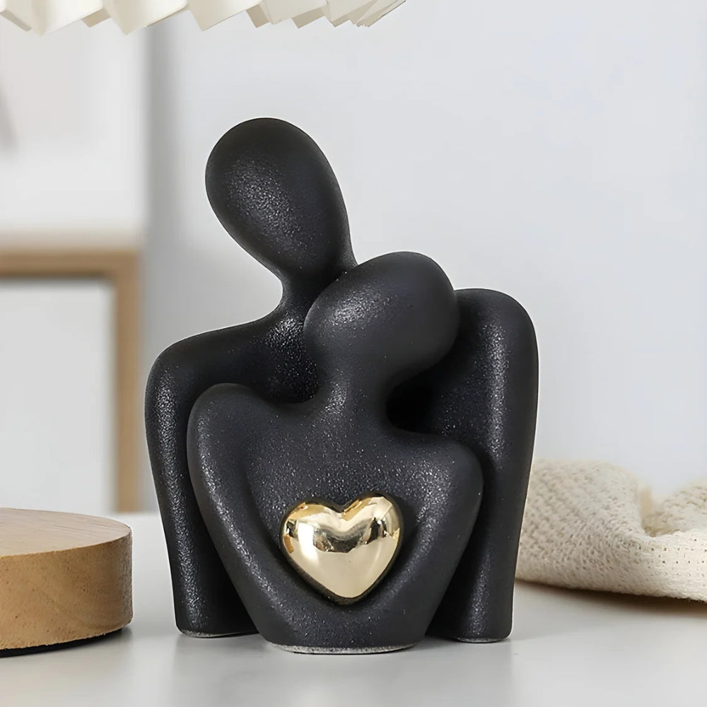 Abstract figurine – High-quality resin – Minimalist couple design – Timeless love décor – 6 x 4 x 10 in 2
