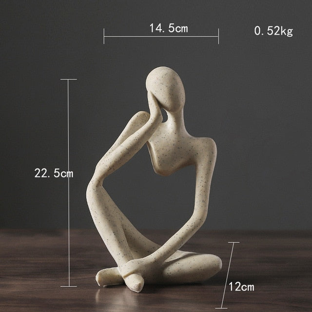 Abstract sculpture – High-quality resin – Modern minimalist design – Perfect for home or office decor 0
