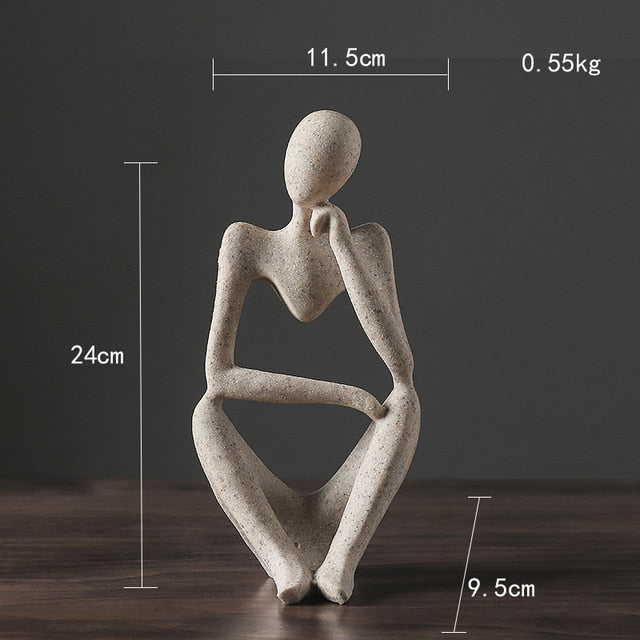 Abstract sculpture – High-quality resin – Modern minimalist design – Perfect for home or office decor 2
