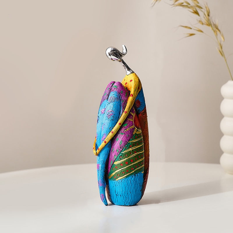 Abstract sculpture – Resin – Multi-colored design – Elegant home decor piece 2