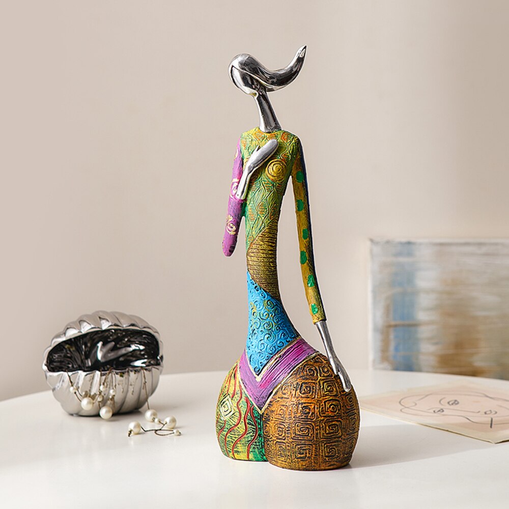 Abstract sculpture – Resin – Multi-colored design – Elegant home decor piece 7