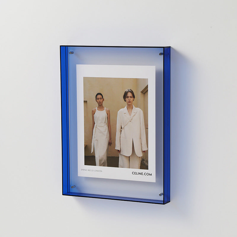 Acrylic photo frame – Transparent design – Multiple colors – Modern home decor – Various sizes available 0