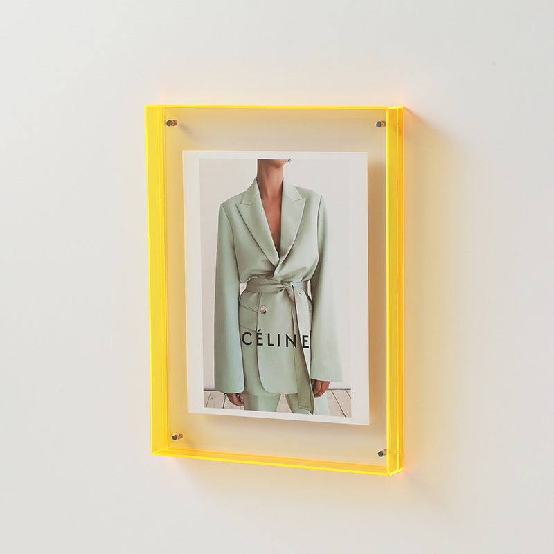 Acrylic photo frame – Transparent design – Multiple colors – Modern home decor – Various sizes available 9