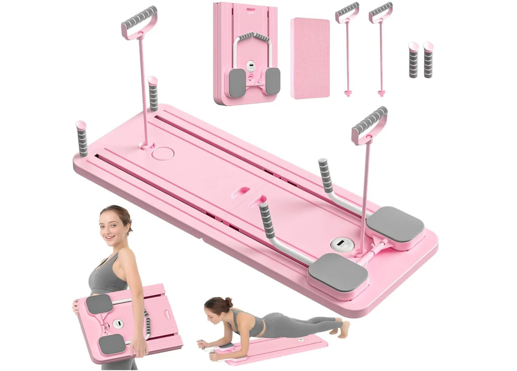 Adjustable Pilates Board with Resistance Bands Ð Space-Saving Design for Core Strength and Versatile Workouts 1