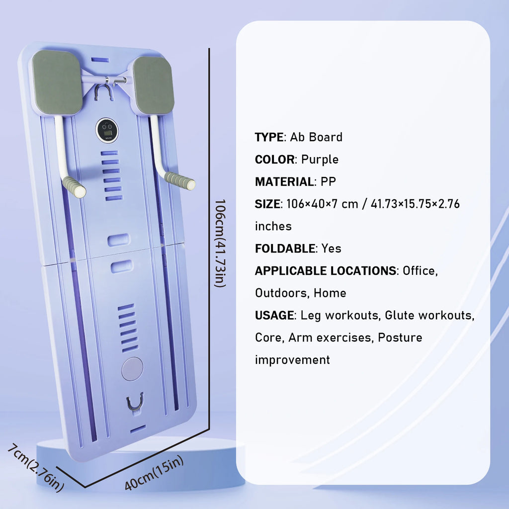 Adjustable Pilates Board with Resistance Bands Ð Space-Saving Design for Core Strength and Versatile Workouts 2