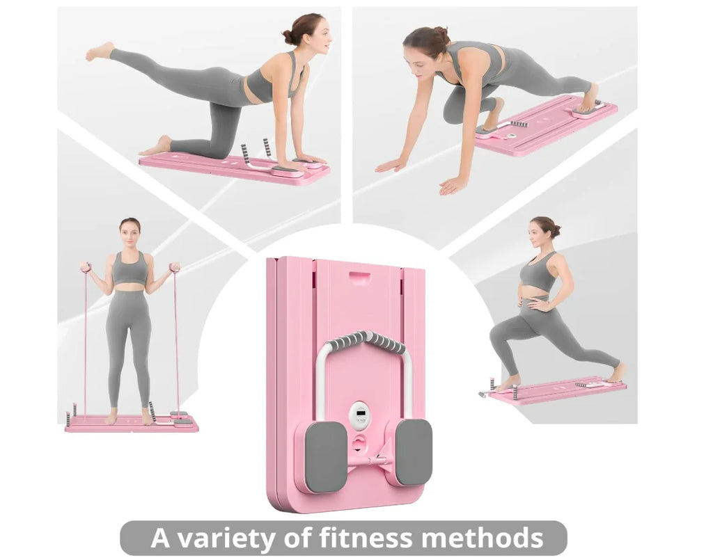 Adjustable Pilates Board with Resistance Bands Ð Space-Saving Design for Core Strength and Versatile Workouts 4
