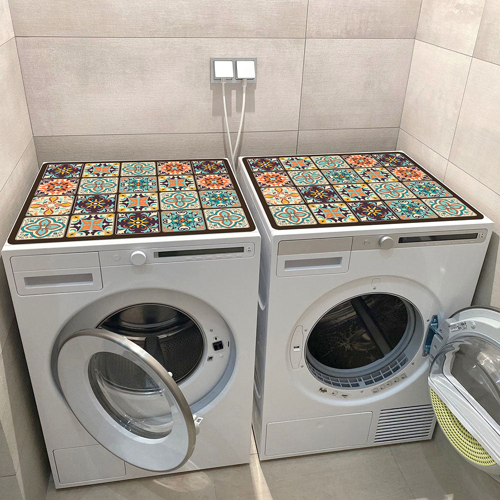 Appliance mat – High-density microfiber – Boho design – Durable and easy to clean – 30 x 18 in 1