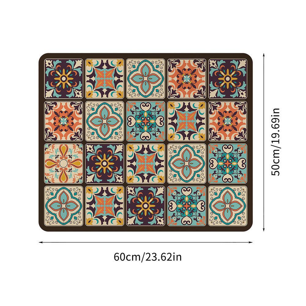 Appliance mat – High-density microfiber – Boho design – Durable and easy to clean – 30 x 18 in 3