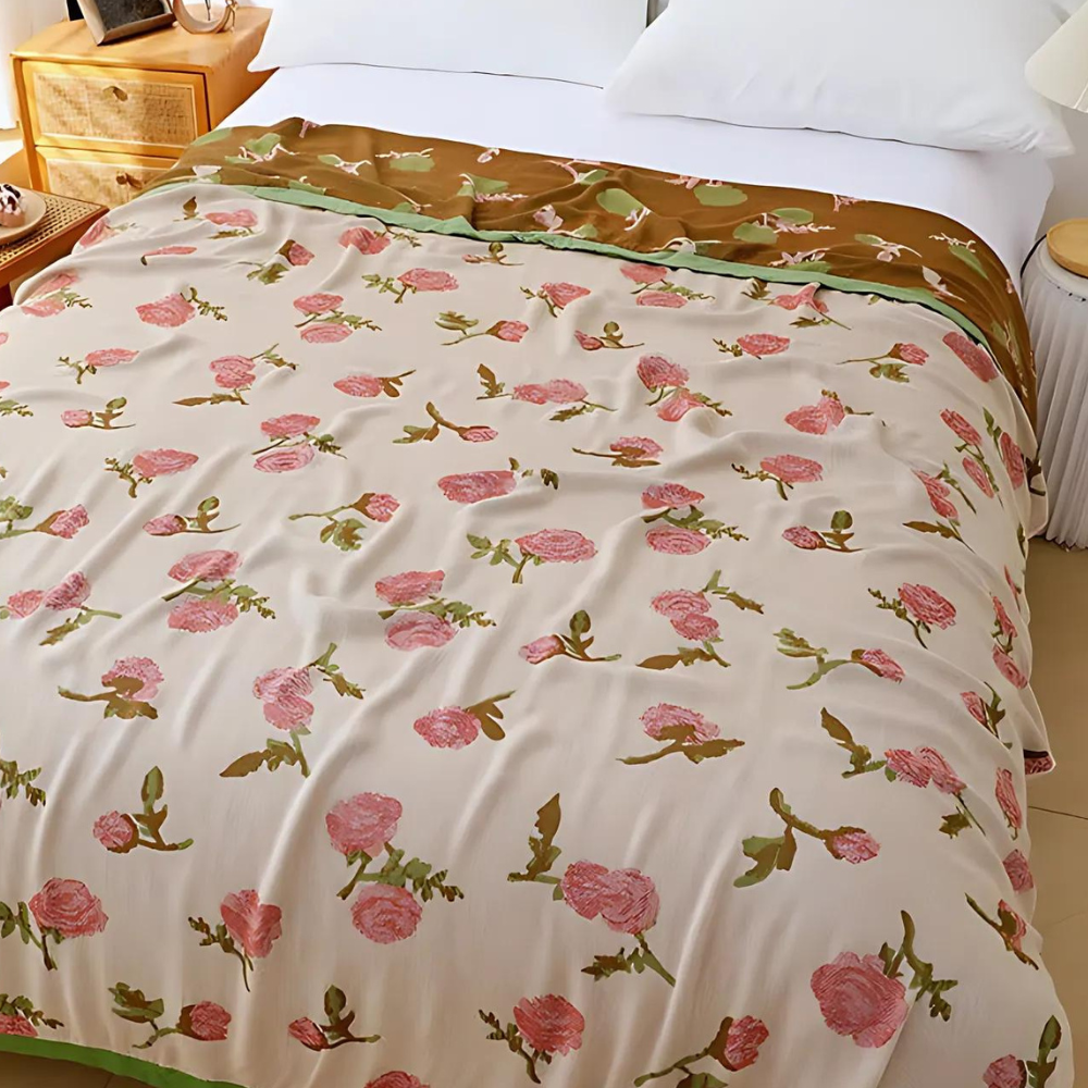 Bamboo Fiber Cooling Blanket - Lightweight and Breathable for Hot Sleepers - Best Cooling Blanket for Bed 0