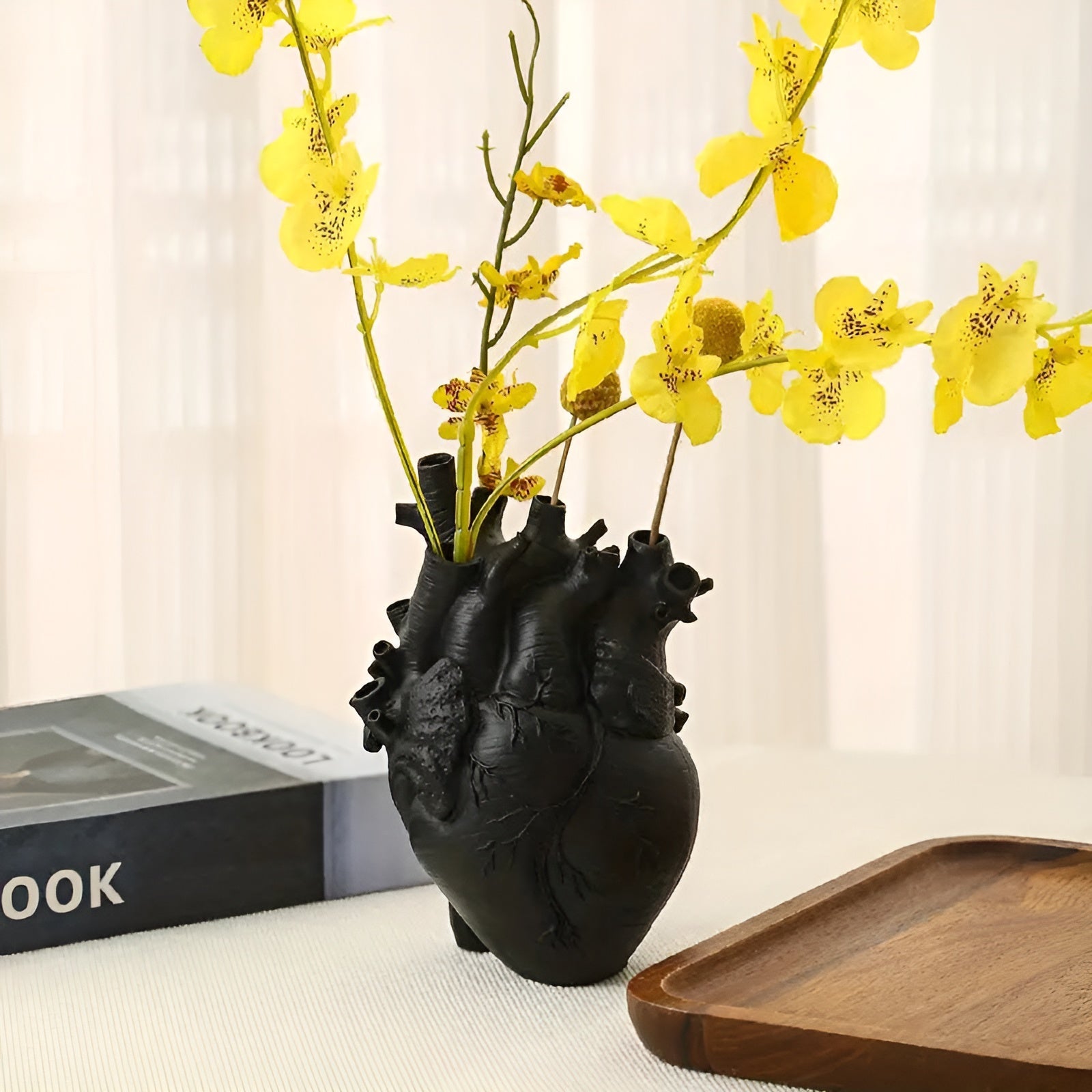 Bamboo vase – Heart-shaped design – Eco-friendly decor – Unique gift for weddings or housewarming 4