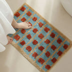 Bath mat – Soft-touch fabric – Non-slip design – Moroccan pattern – 31.5 x 19.7 in 3