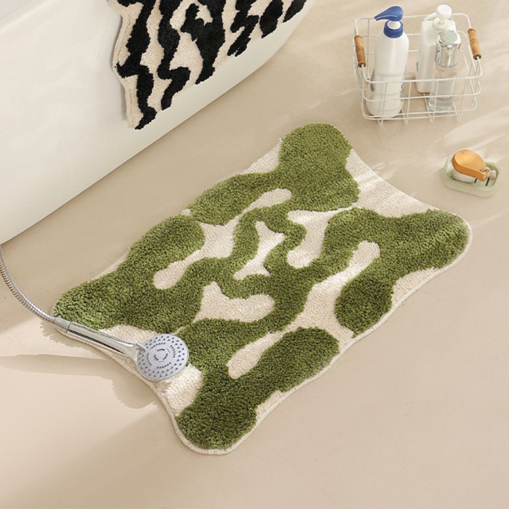 Bath mat – Soft-touch fabric – Non-slip design – Moroccan pattern – 31.5 x 19.7 in 4