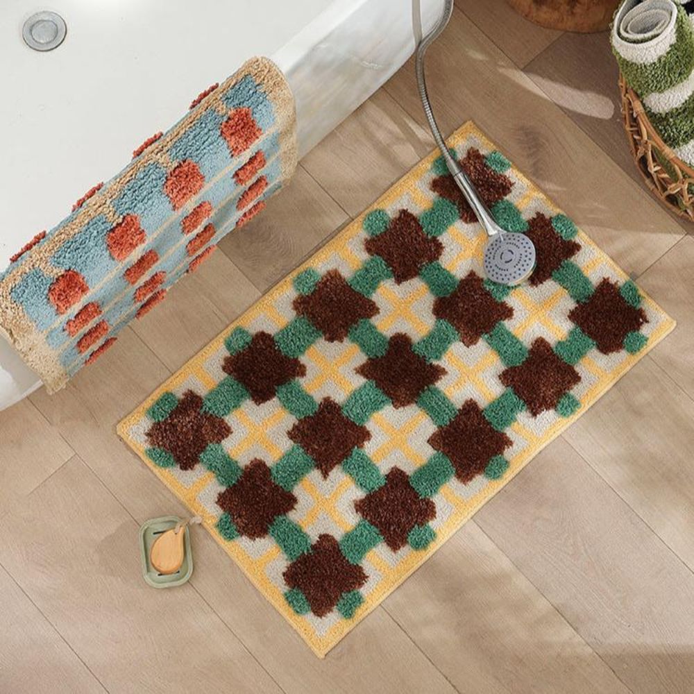 Bath mat – Soft-touch fabric – Non-slip design – Moroccan pattern – 31.5 x 19.7 in 6