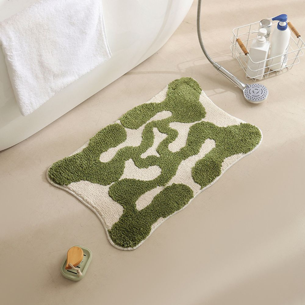 Bath mat – Soft-touch fabric – Non-slip design – Moroccan pattern – 31.5 x 19.7 in 7