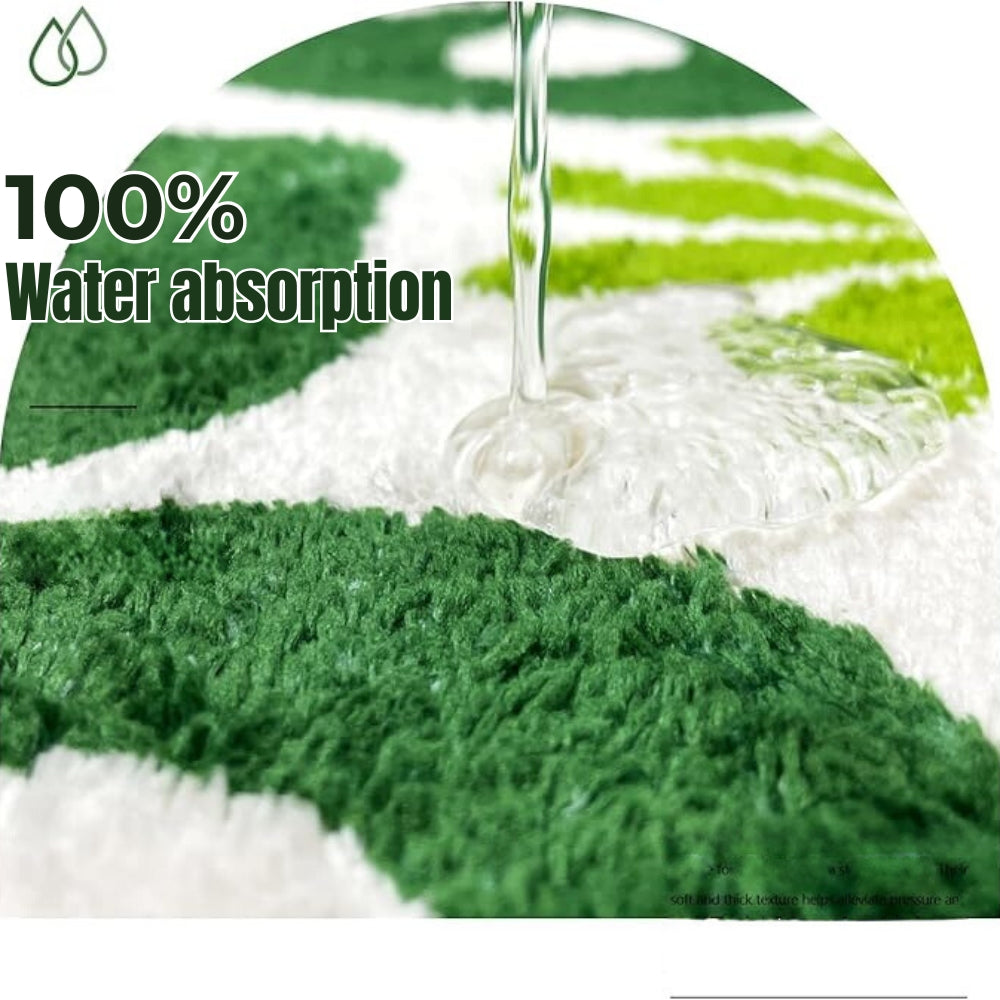 Bath mat – Soft cotton-polyester blend – Cheerful design – Non-slip and absorbent – Ideal for bathroom or kitchen 2