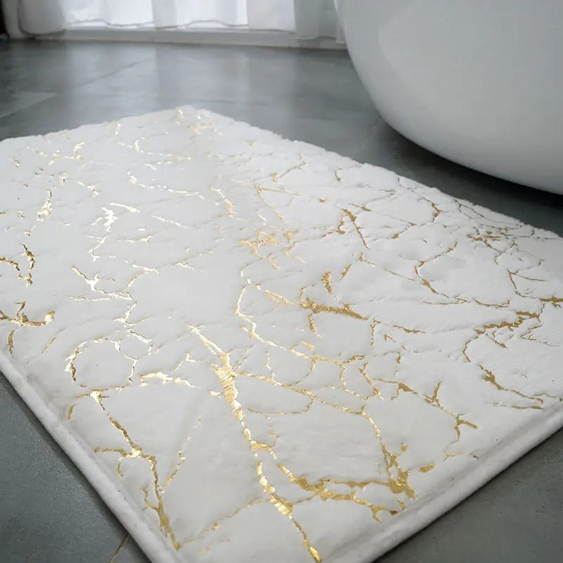 Bath mat – Soft faux fabric – Non-slip design – Washable for easy care 2