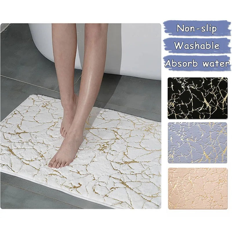 Bath mat – Soft faux fabric – Non-slip design – Washable for easy care 3