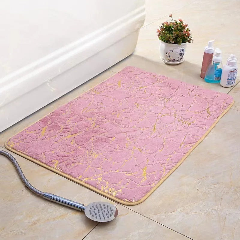 Bath mat – Soft faux fabric – Non-slip design – Washable for easy care 9