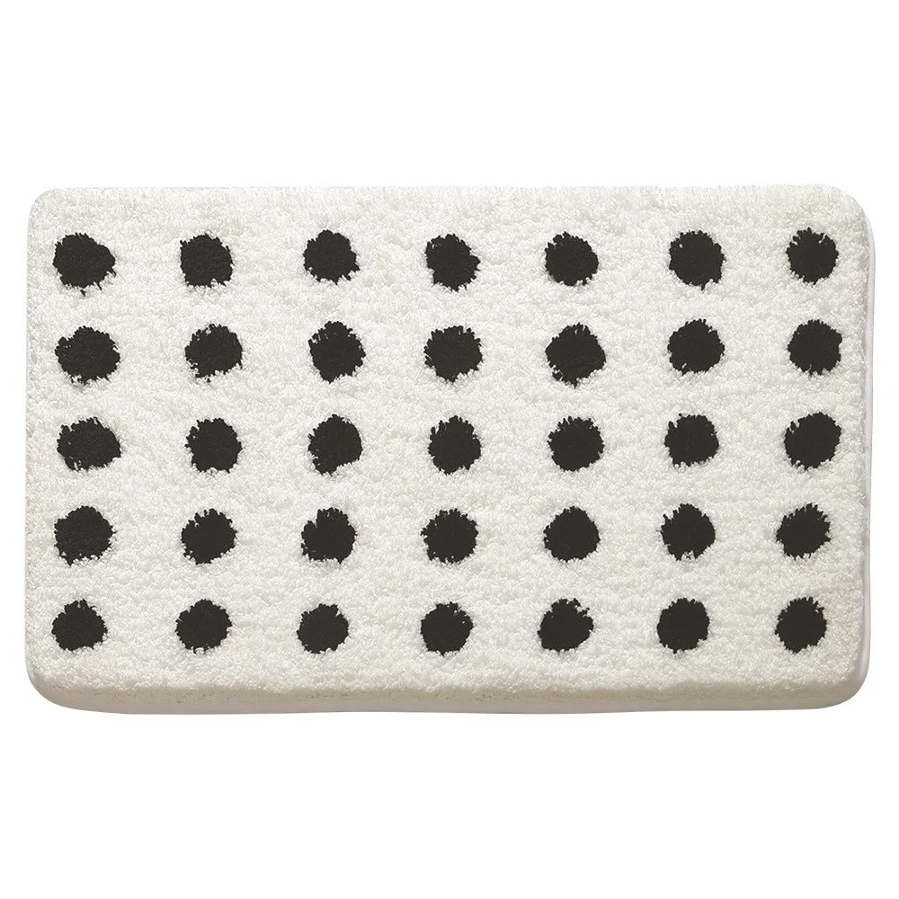 Bath mat – Super soft microfiber – Non-slip TPR backing – Stylish geometric design 5