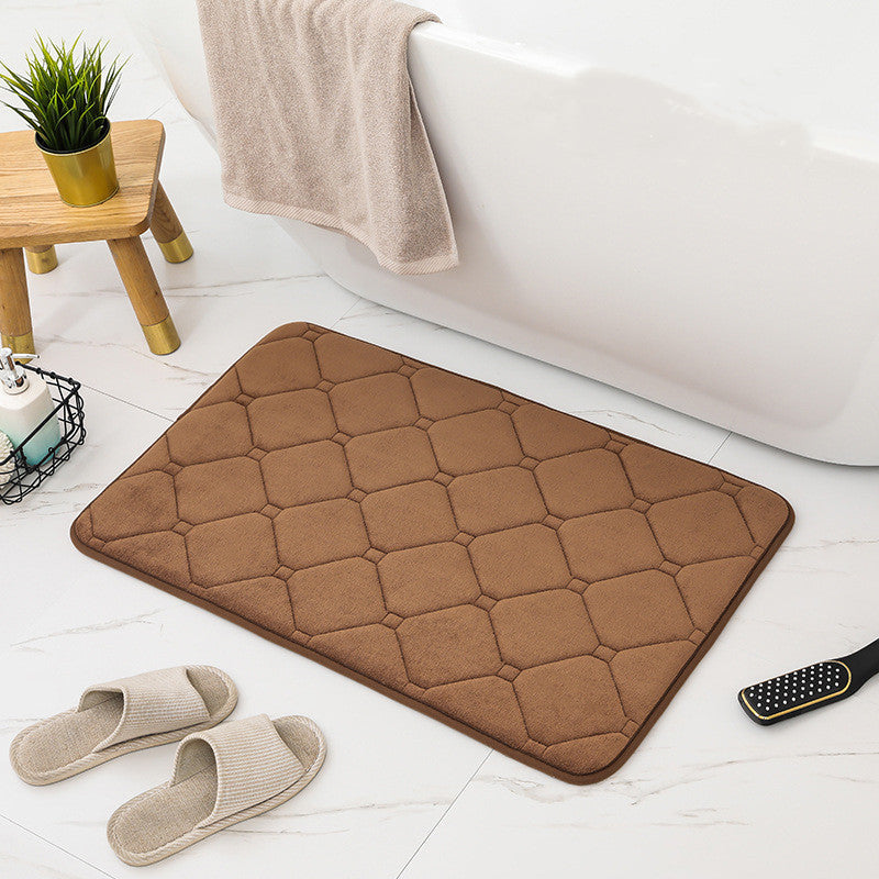 Bathroom mat – Plush fabric – Ultra-absorbent – Non-slip design – Various sizes and colors available 0