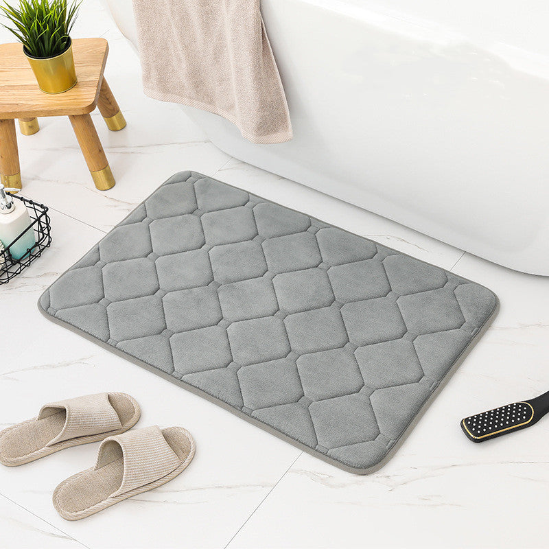 Bathroom mat – Plush fabric – Ultra-absorbent – Non-slip design – Various sizes and colors available 5